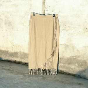 SOFT Surroundings Fringe Skirt Medium New COND